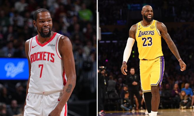 勒布朗·詹姆斯腿部受伤调侃救球结束 东契奇当