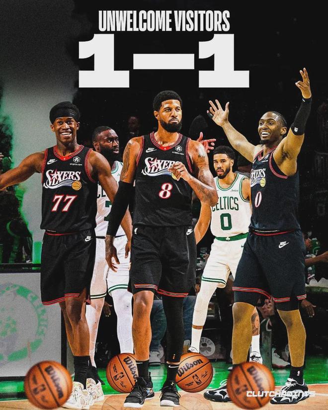 76人双星闪耀力克凯尔特人 埃奇库姆创季后赛新