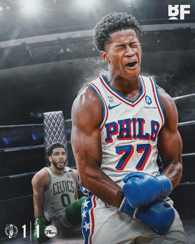 76人双星闪耀力克凯尔特人 埃奇库姆创季后赛新